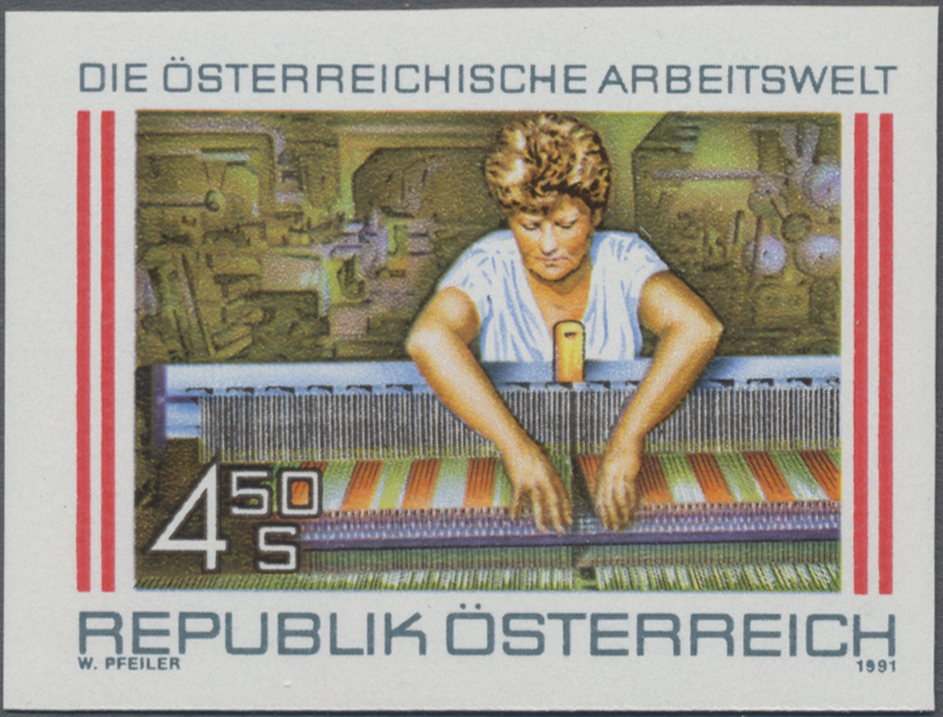 1991, 4, 50 S, Arbeitswelt - Textilarbeiterin