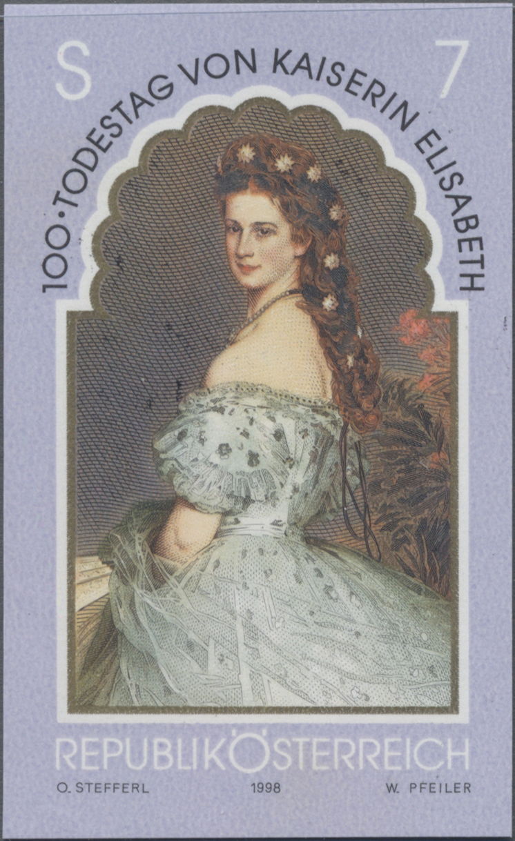 1998, 7 S, 100. Todestag von Kaiserin Elisabeth (Sissi), Abbildung: Gemälde von Franz Xavier Winterhalter