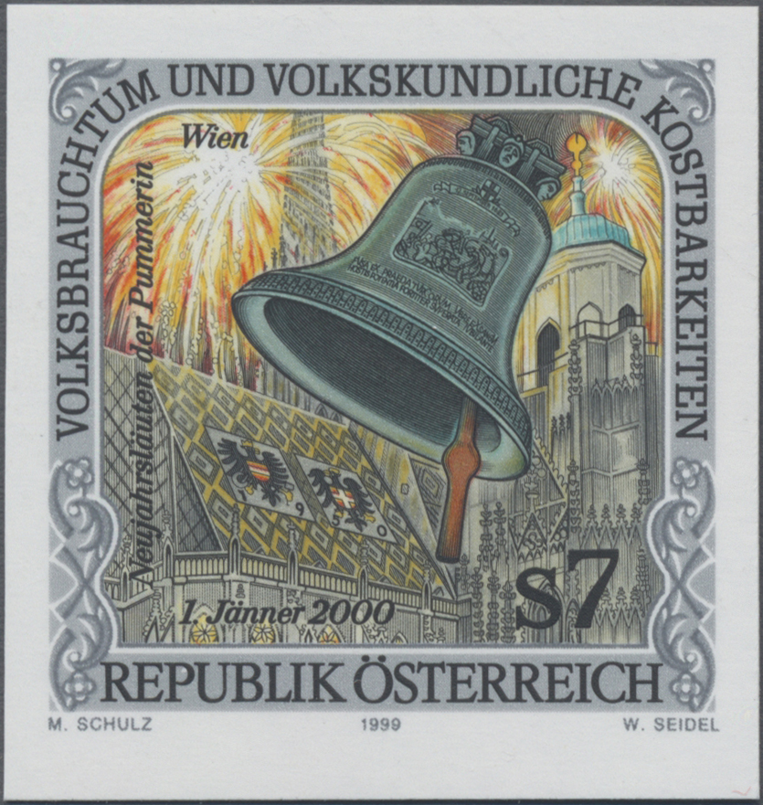 1999, 7 S, Volksbrauchtum - Neujahrsläuten der ´Pummerin´ in Wien