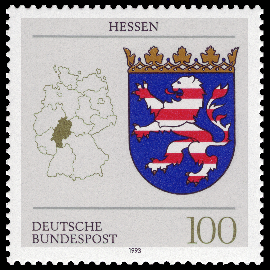 Wappen der 16 Länder der Bundesrepublik Deutschland - Hessen