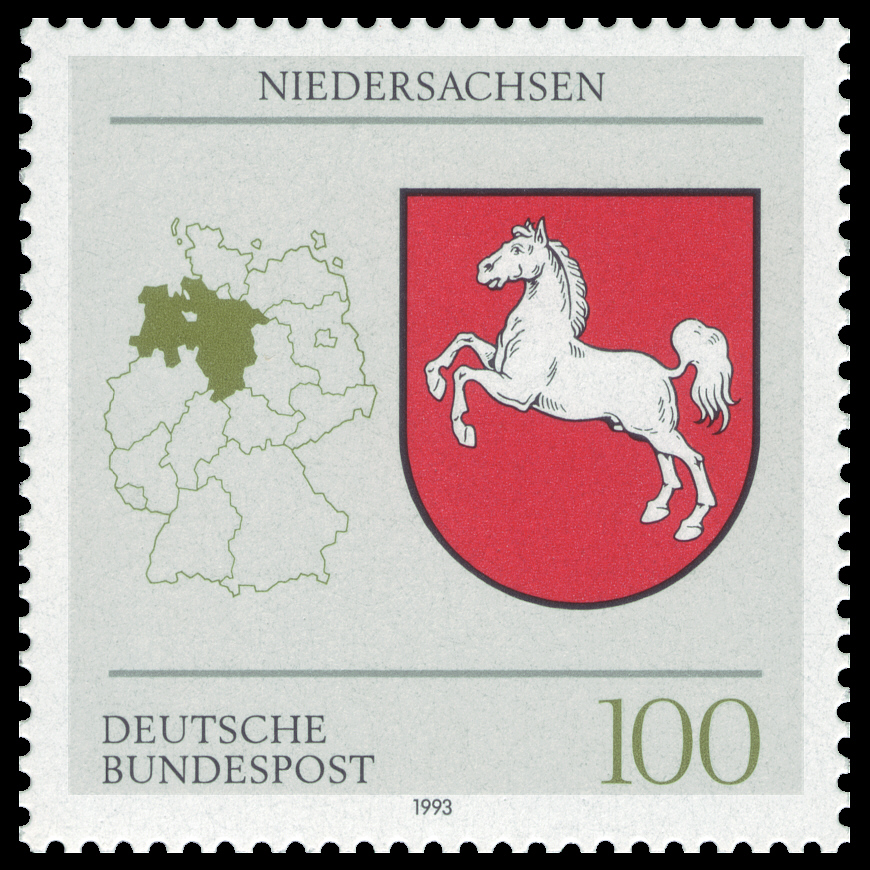 Wappen der 16 Länder der Bundesrepublik Deutschland - Niedersachsen