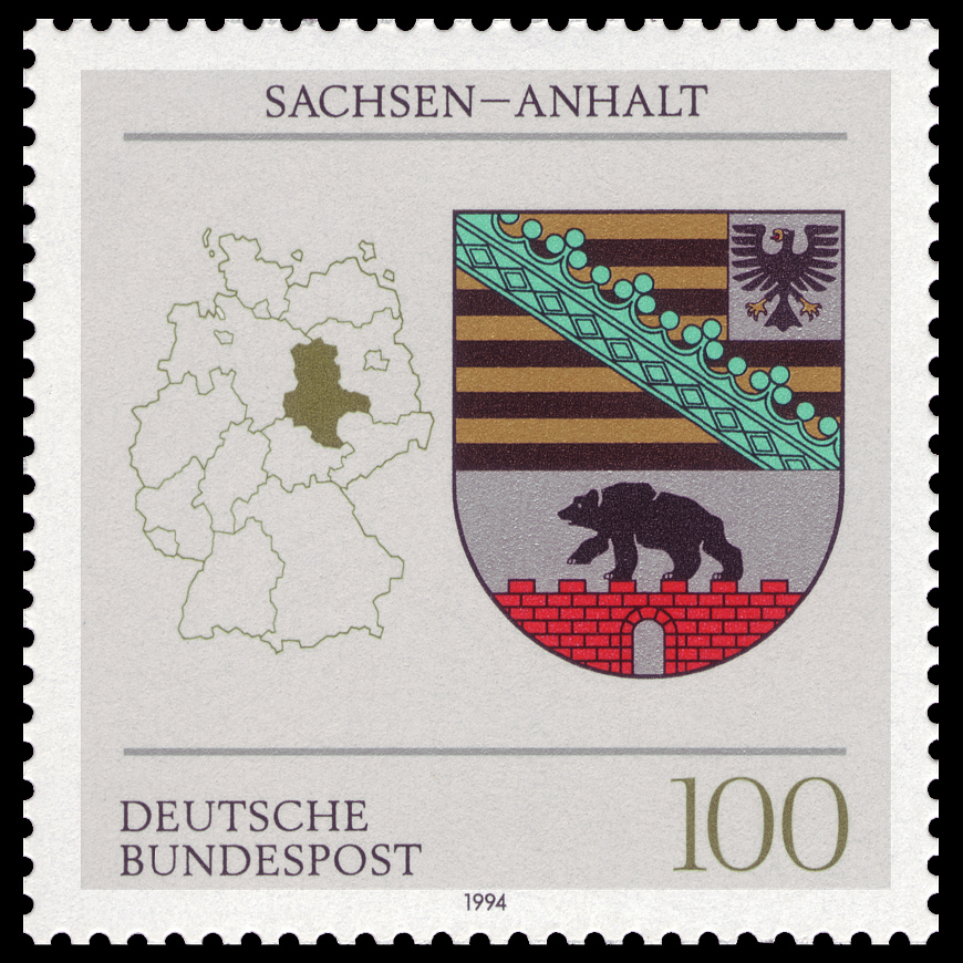 Wappen der 16 Länder der Bundesrepublik Deutschland - Sachsen - Anhalt