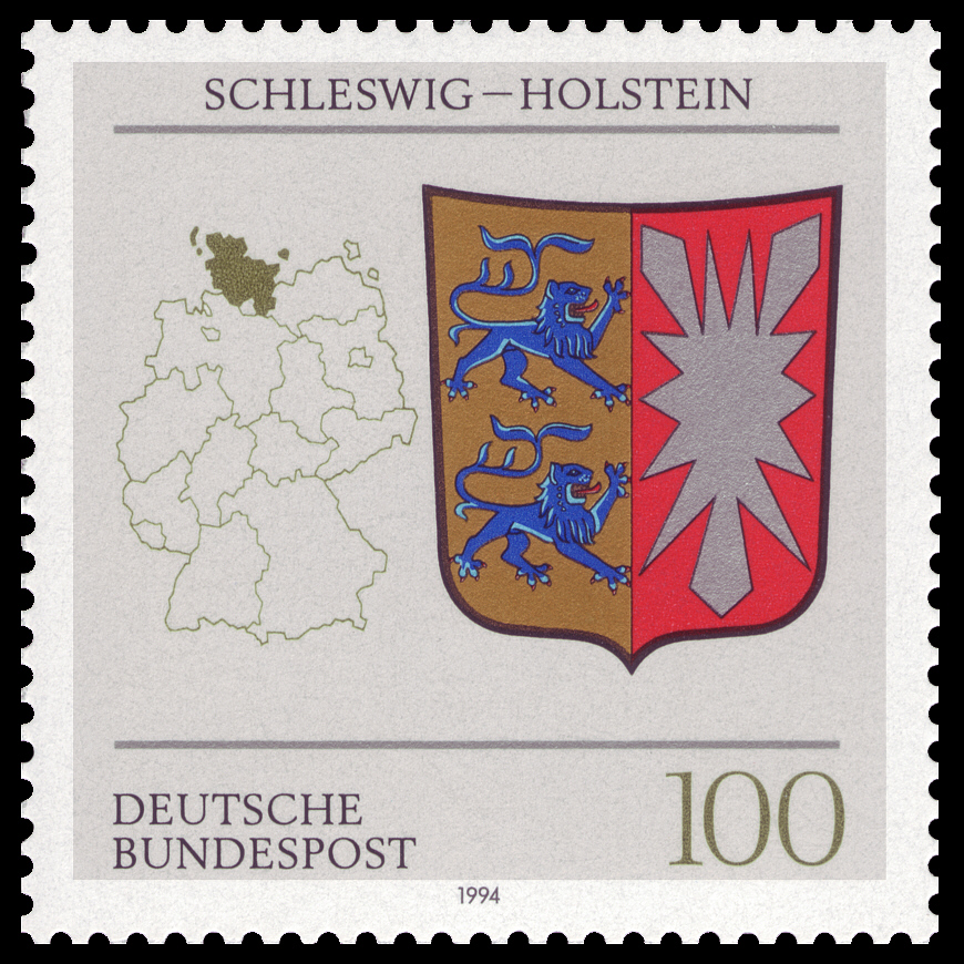 Wappen der 16 Länder der Bundesrepublik Deutschland - Schleswig - Holstein