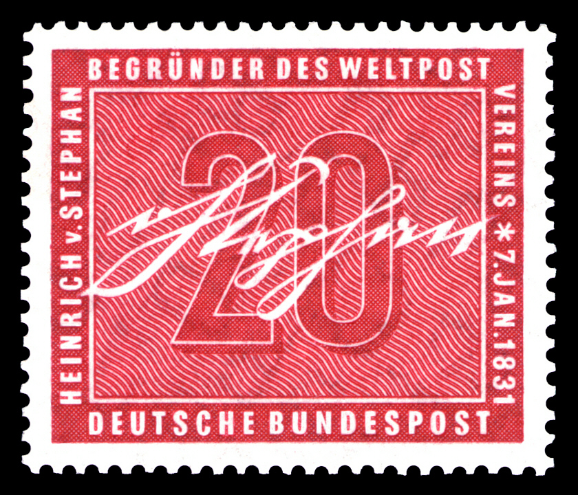 125. Geburtstag von Heinrich von Stephan (1831–1897)