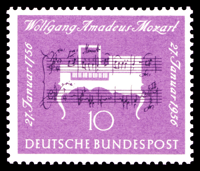 200. Geburtstag von Wolfgang Amadeus Mozart (1756–1791)