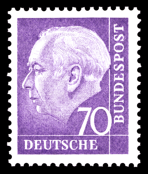 Briefmarkenserie Bundespräsident Theodor Heuss