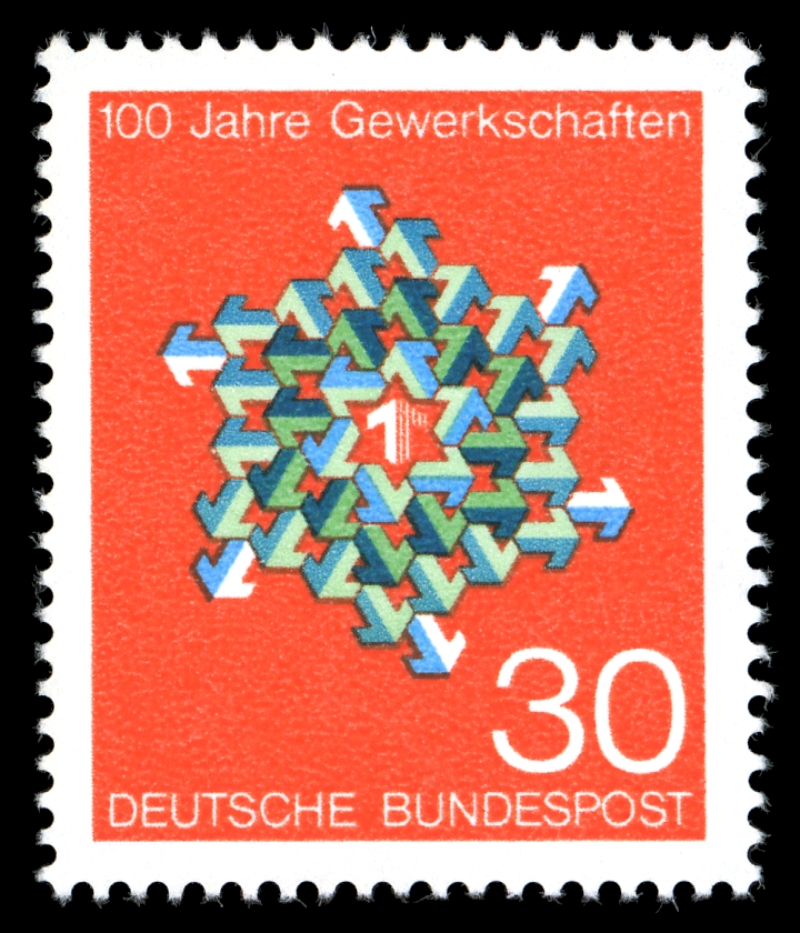 100 Jahre Gewerkschaften in Deutschland (1968)