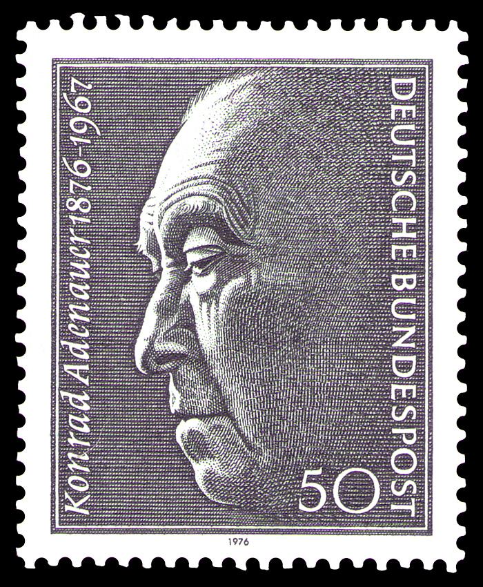 Gedenkmarke zum 100. Geburtstag von Konrad Adenauer (1876 - 1967)