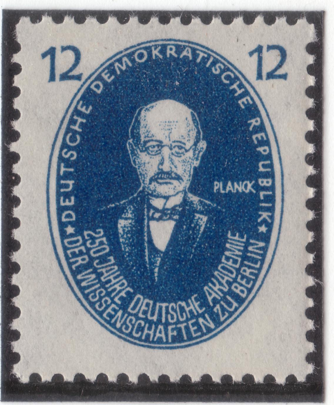 250 Jahre Deutsche Akademie der Wissenschaften zu Berlin - Brustbild des Physikers Max Planck
