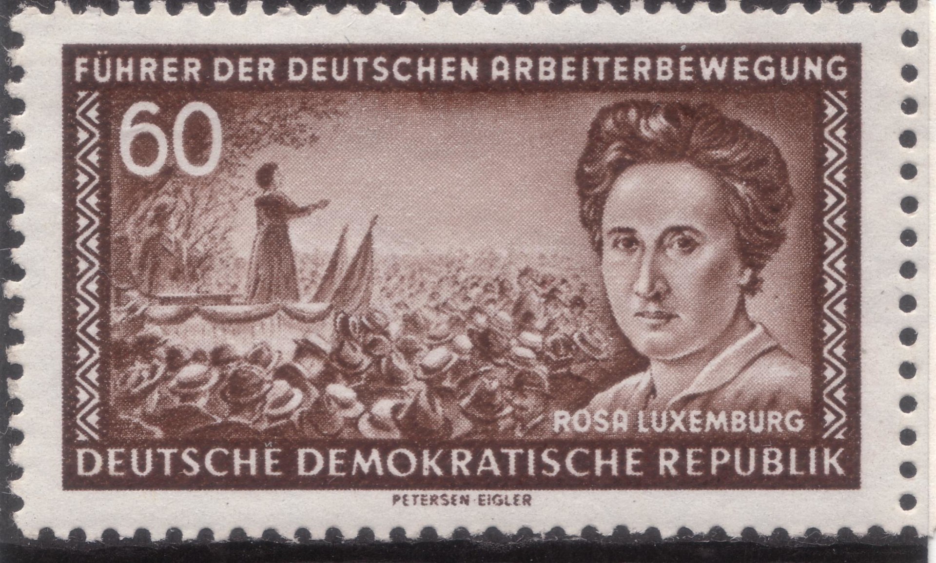 Mitbegründerin der KPD, Rosa Luxemburg, Kundgebung
