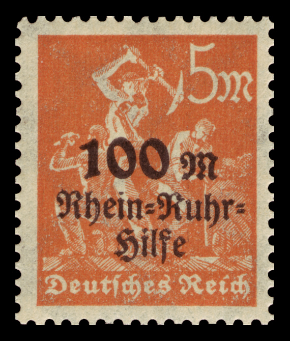 Zuschlagmarken für die Rhein - und Ruhrhilfe
