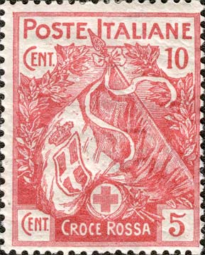 Pro croce rossa - Bandiera italiana