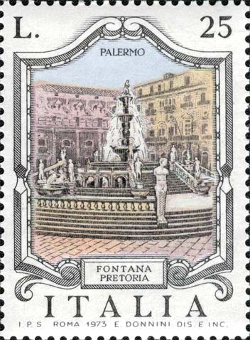 Fontana di piazza Pretoria, a Palermo