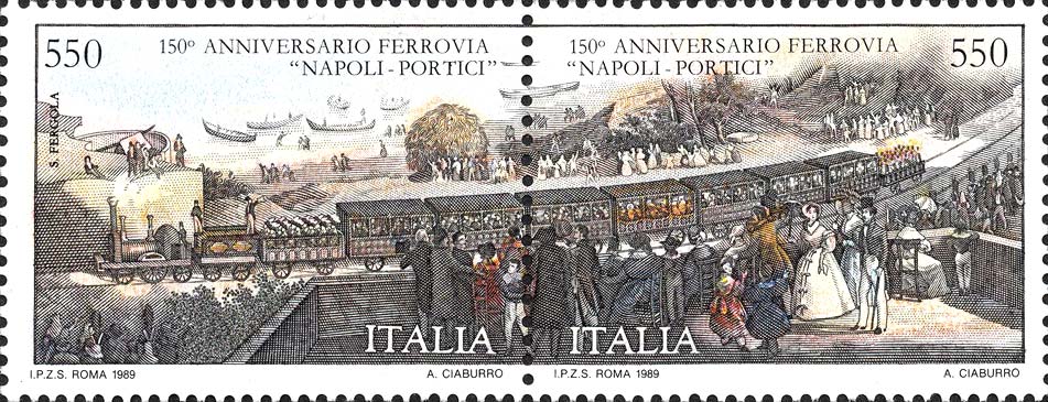 150º anniversario dell´inaugurazione della ferrovia Napoli - Portici