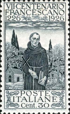 7º centenario della morte di san Francesco - Ritratto di san Francesco d´Assisi