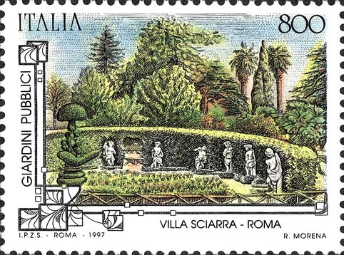 Giardini pubblici di villa Sciarra, a Roma