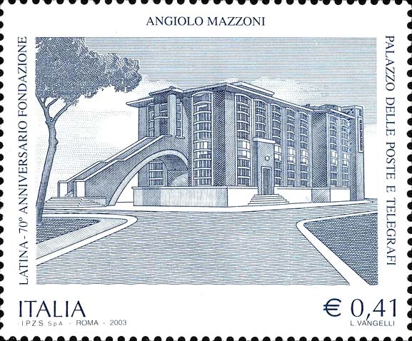 30 giugno 2003 - 70º anniversario della fondazione di Latina - Palazzo delle poste e telegrafi