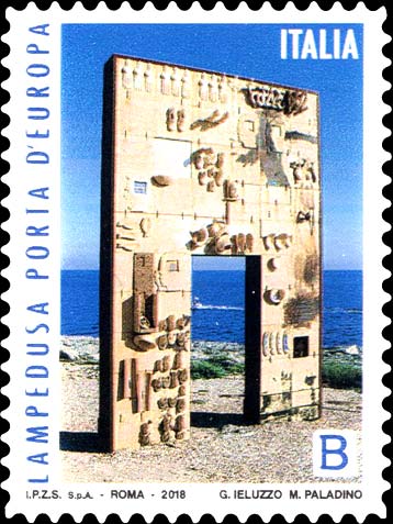 Lampedusa porta dEuropa, opera di M.Paladino