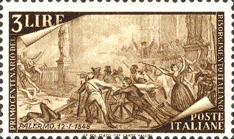 Centenario del Risorgimento - Moti di Palermo