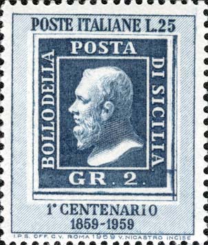 Centenario dei francobolli del regno di Sicilia