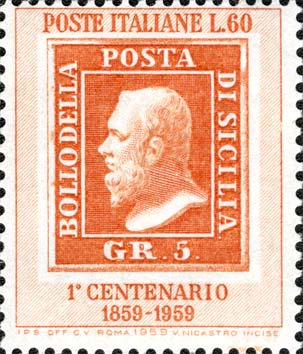 Centenario dei francobolli del regno di Sicilia