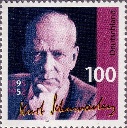 Kurt Schumacher (1895 - 1952) war ein deutscher Politiker. Er war nach 1945 Vorsitzender der SPD und ab 1949 Vorsitzender der SPD - Bundestagsfraktion