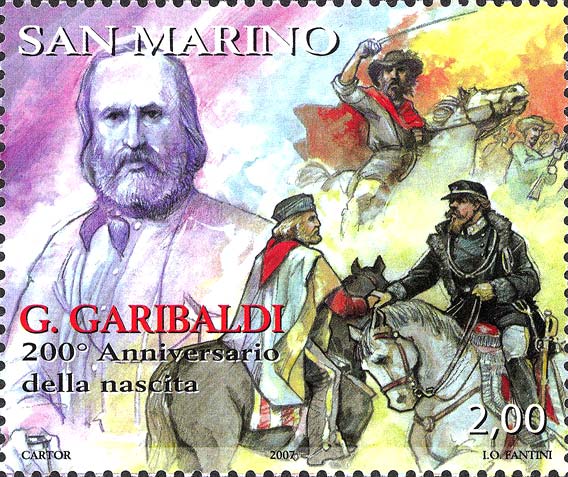 200º anniversario della nascita di Giuseppe Garibaldi