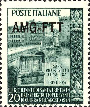 Ricostruzione del ponte a santa Trinità a Firenze