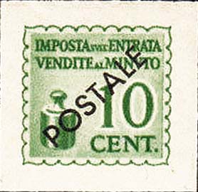 Marche da bollo sovrastampate POSTALE - Peso