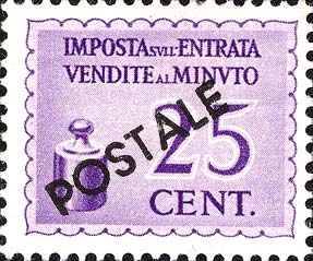 Marche da bollo sovrastampate POSTALE - Peso