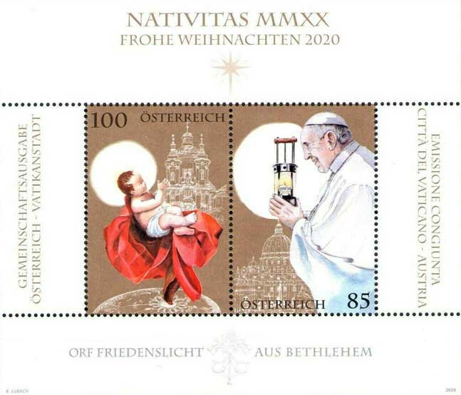 Weihnachten - Papst Franziskus und Baby Gesù