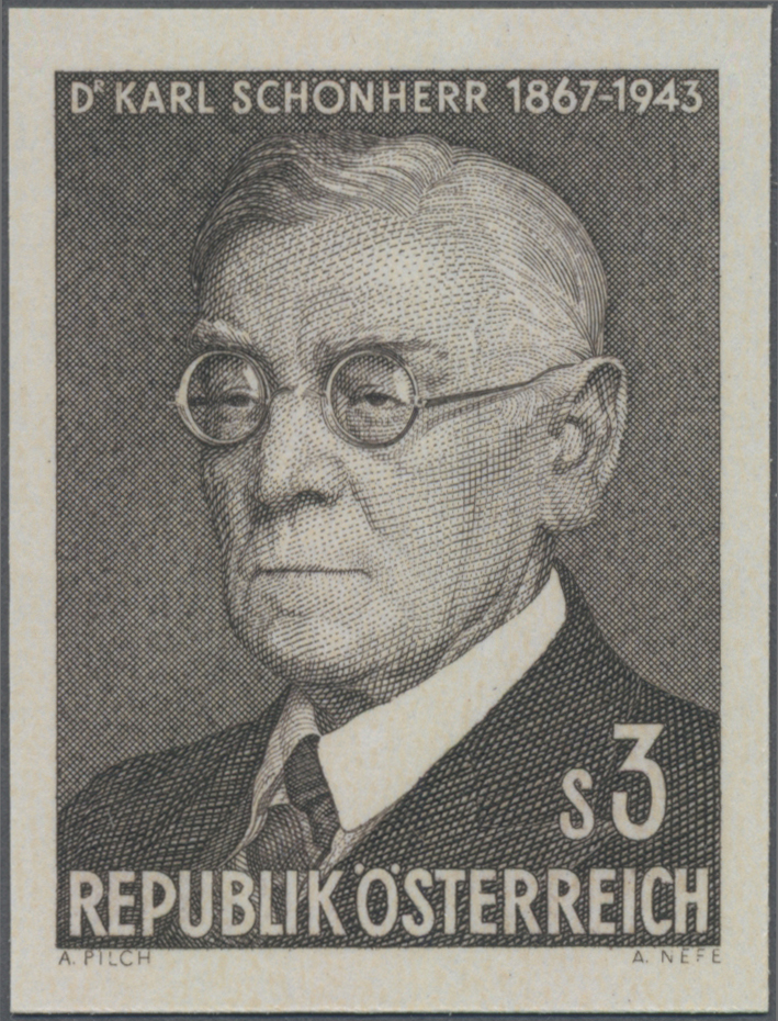 1967, 3 S, 100. Geburtstag von Karl Schönherr, Schriftsteller