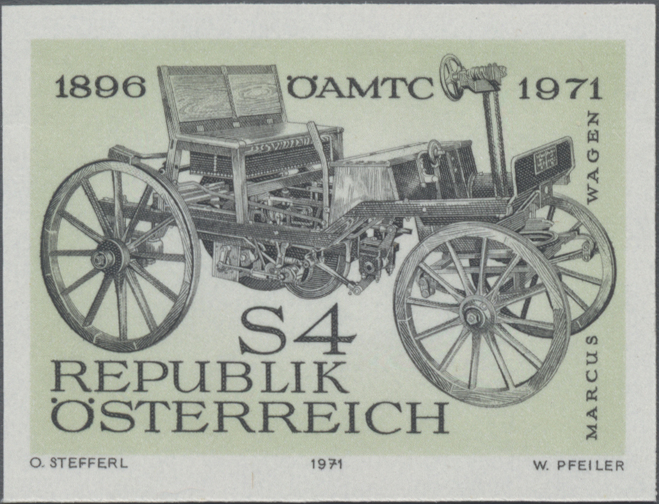 1971, 4 S, 75 Jahre Österreichischer Automobil -, Motorrad - und Touring Club (ÖAMTC), Abbildung: Marcus - Automobil