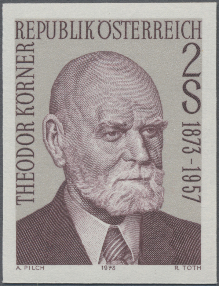 1973, 2 S, 100. Geburtstag Dr. Theodor Körner - Bundespräsident