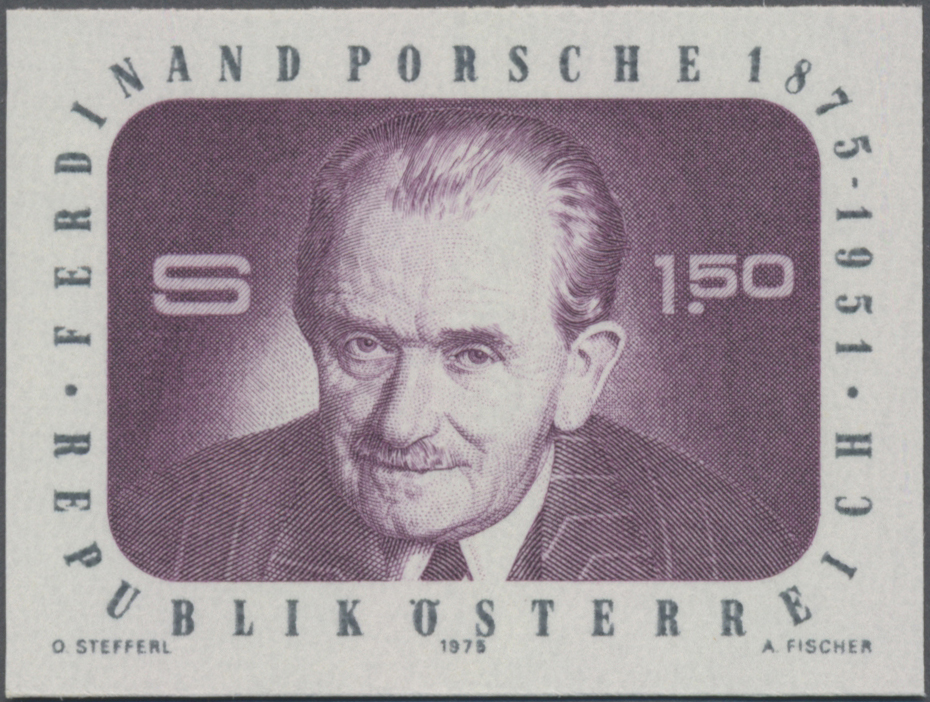 1975, 1, 50 S, 100. Geburtstag von Ferdinand Porsche - Automobilbauer