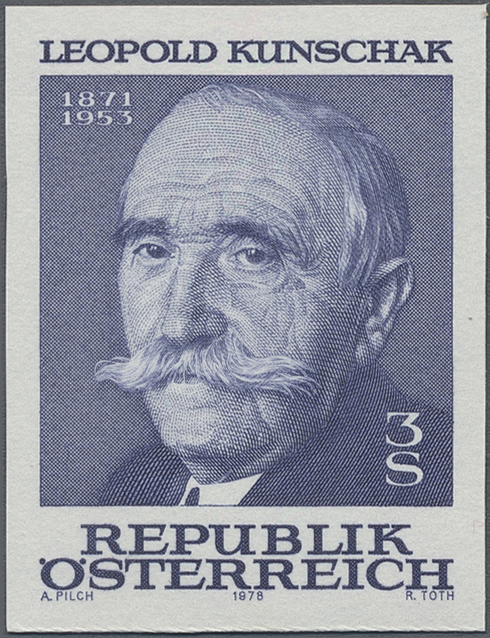 1978, 3 S, 25. Todestag von Leopold Kunschak, christlich - sozialer Politiker,