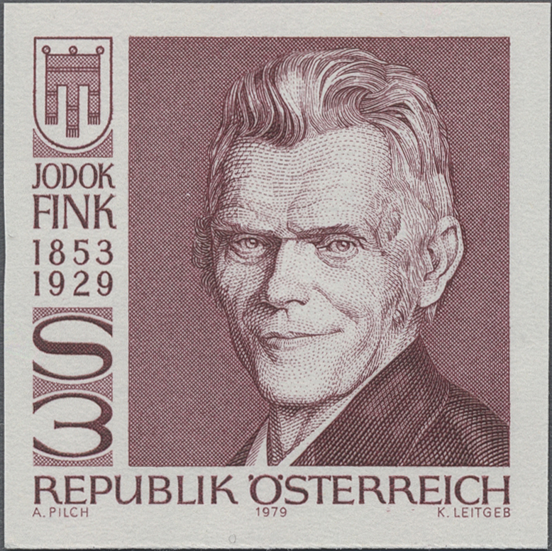 1979, 3 S, 50. Todestag von Jodok Fink, christ - sozialer Politiker