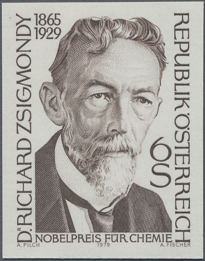 1979, 6 S, 50. Todestag von Richard Zsigmondy, Chemie - Nobelpreis 1925