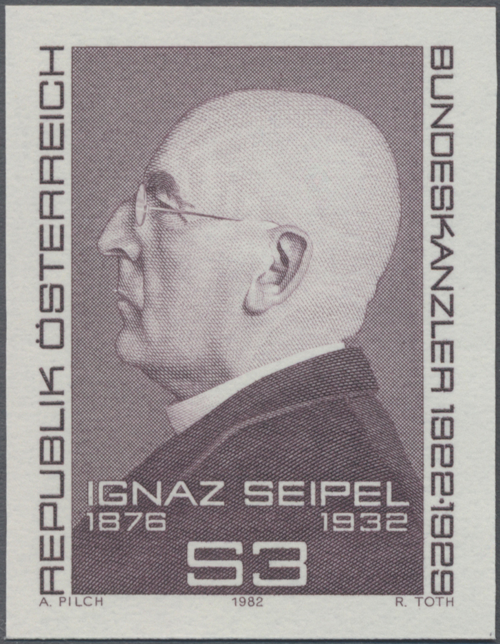 1982, 3 S, 50. Todestag von Ignaz Seipel - Bundeskanzler