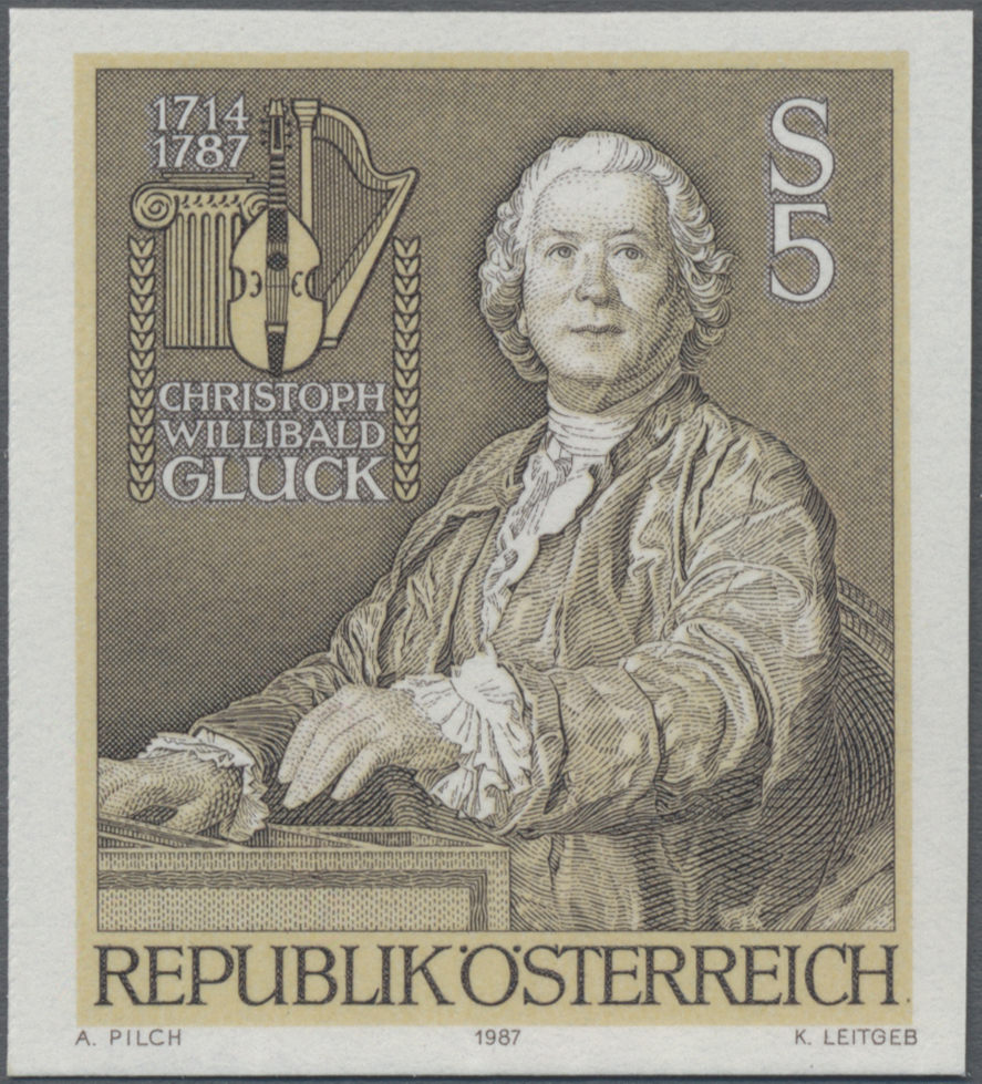 1987, 5 S, 200. Todestag von Christoph Willibald Gluck - Komponist