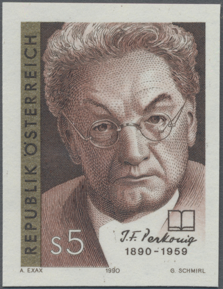 1990, 5 S, 100. Geburtstag von Josef Friedrich Perkonig, Dichter