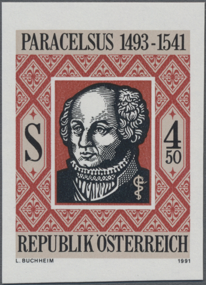 1991, 4, 50 S, 450. Todestag von Paracelsus, Arzt und Naturforscher