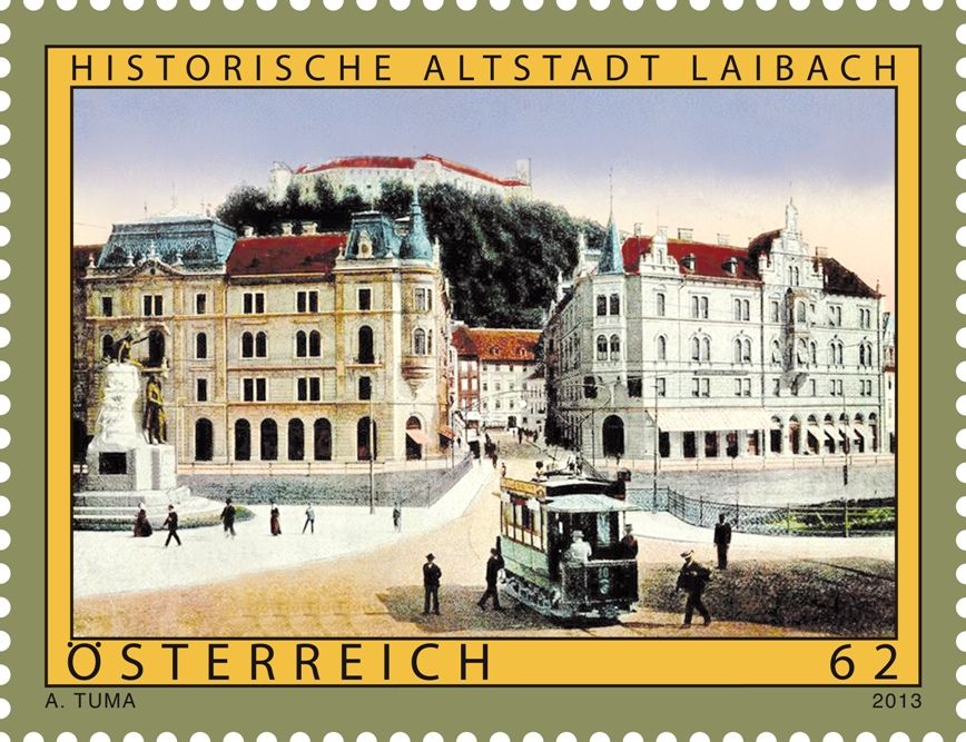 Altes Österreich: Laibach - Historische Altstadt Laibach