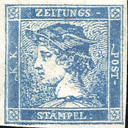 Kopf des Merkur - Blauer Merkur