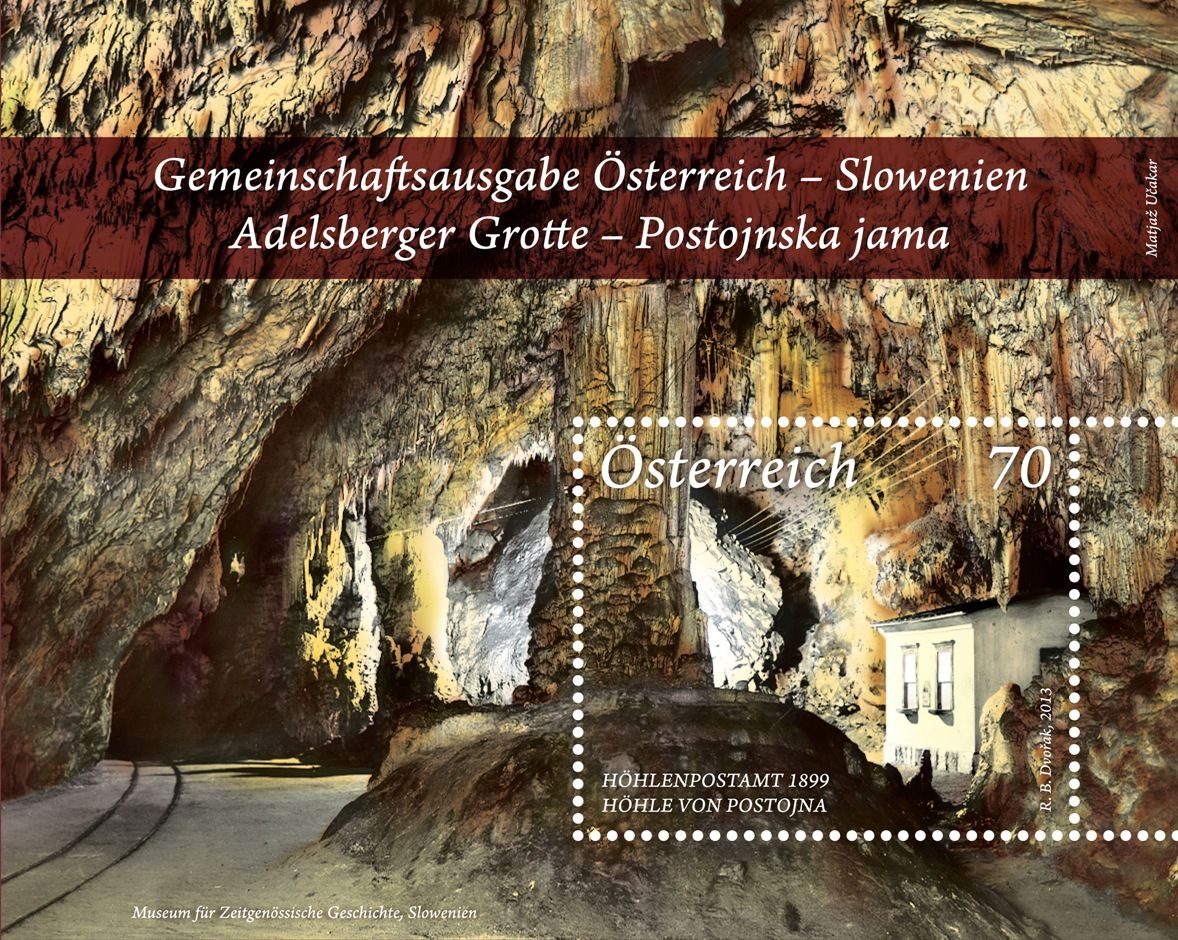 Adelsberger Grotte, Höhlenpostamt 1899