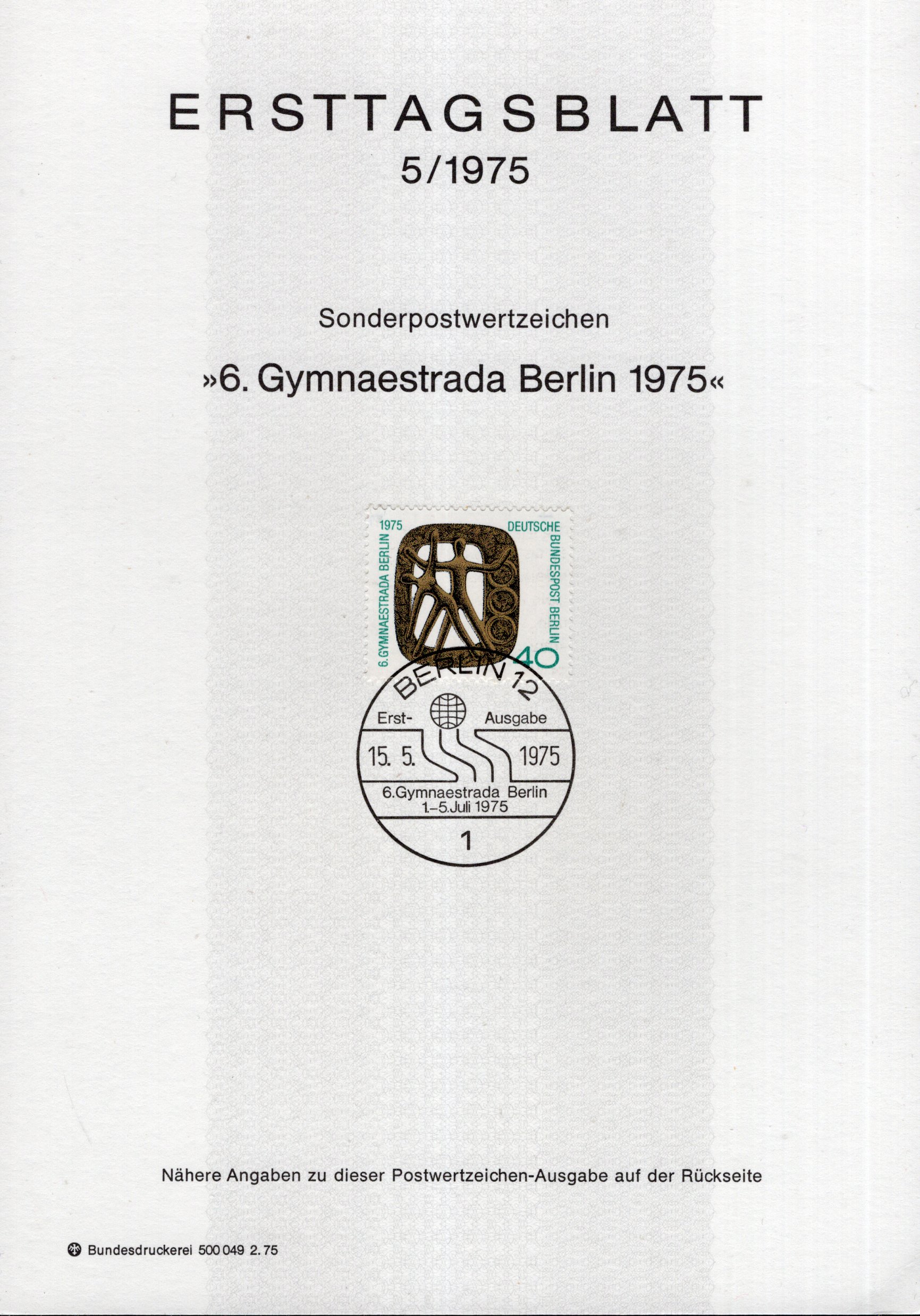 6. Gymnaestrada Berlin 1975