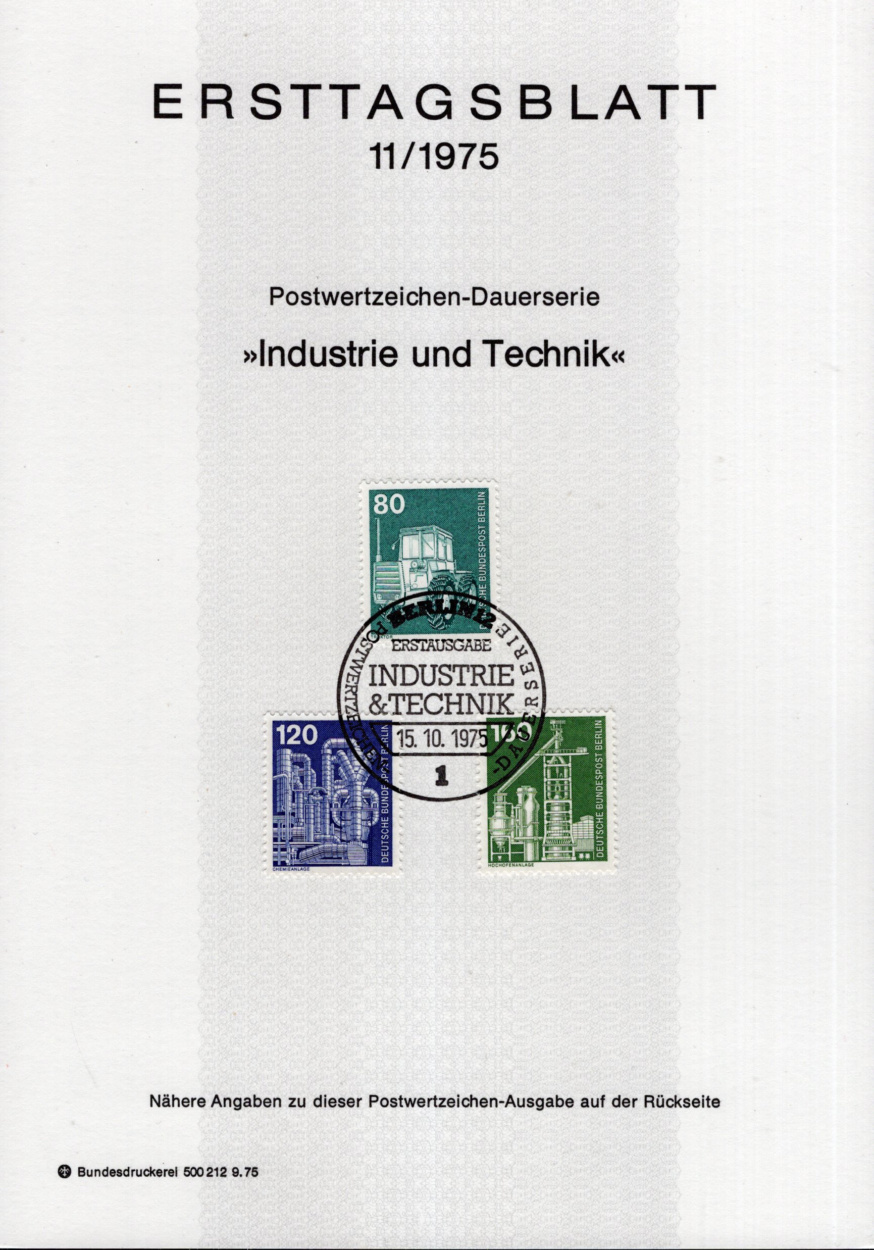 Dauerserie Industrie und Technik - Traktor - Chemieanlage - Hochofenanlage