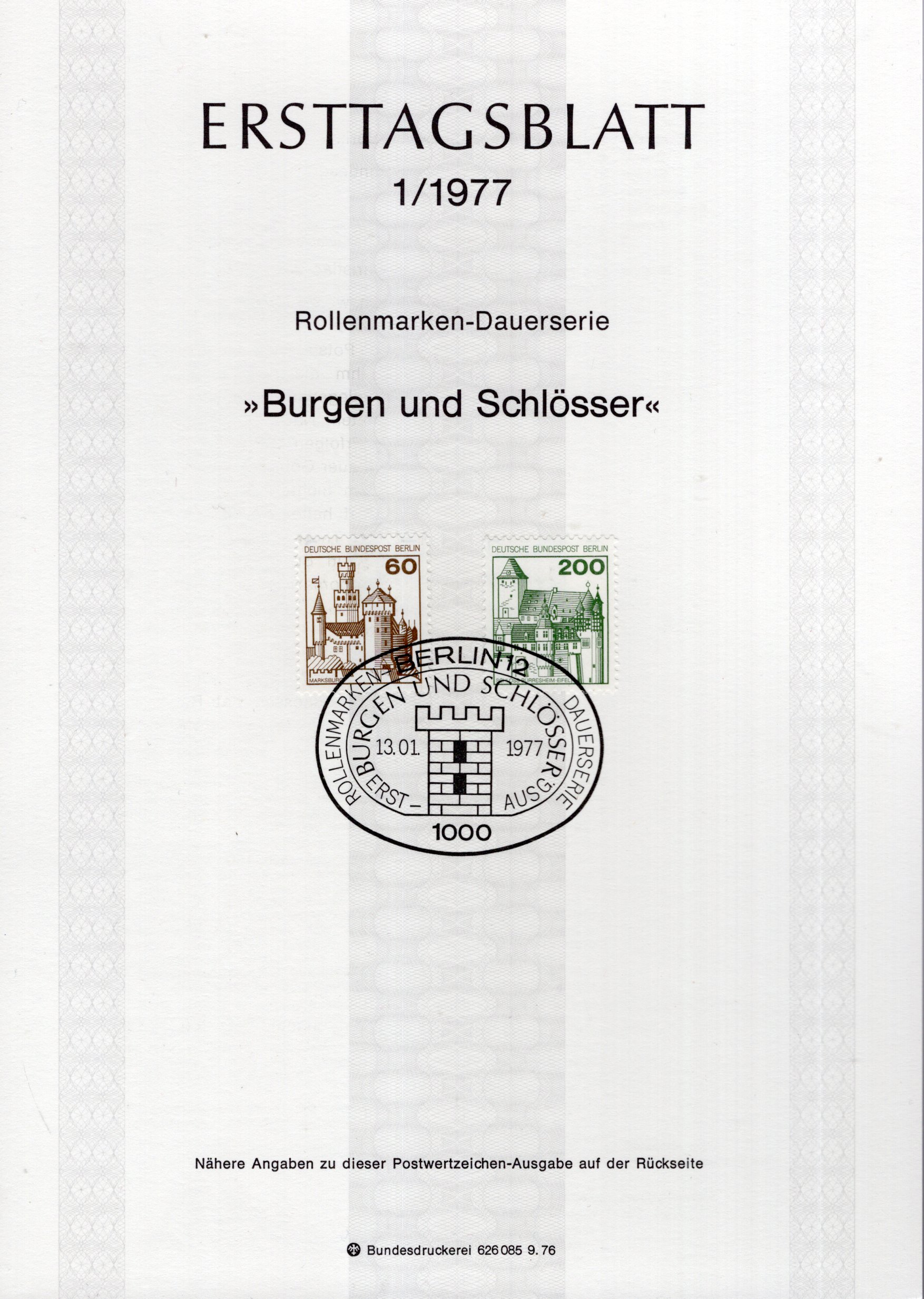 Dauerserie Burgen und Schlösser - Marksburg - Schloss Bürresheim