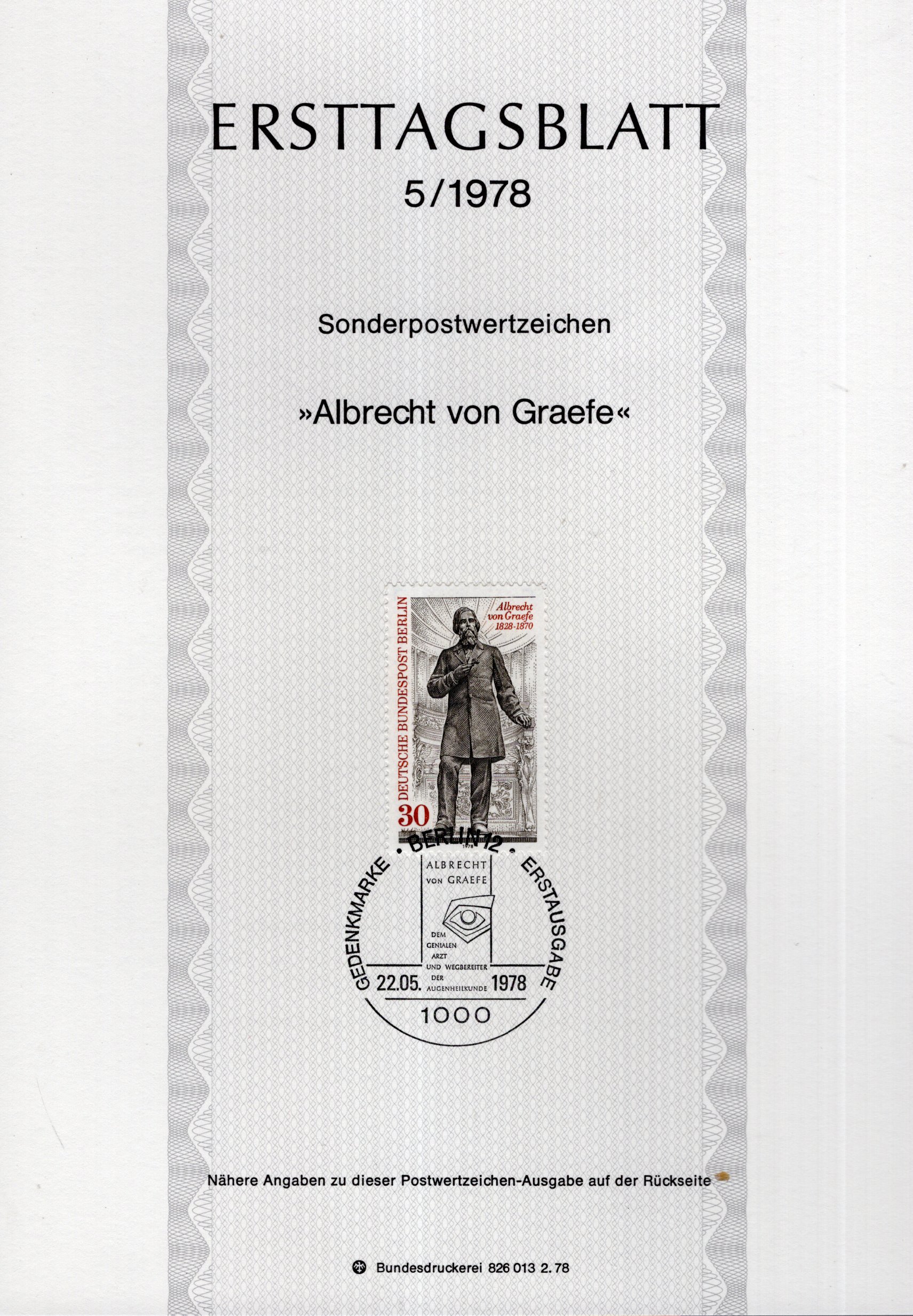 150 Geburtstag Albrecht von Graefe