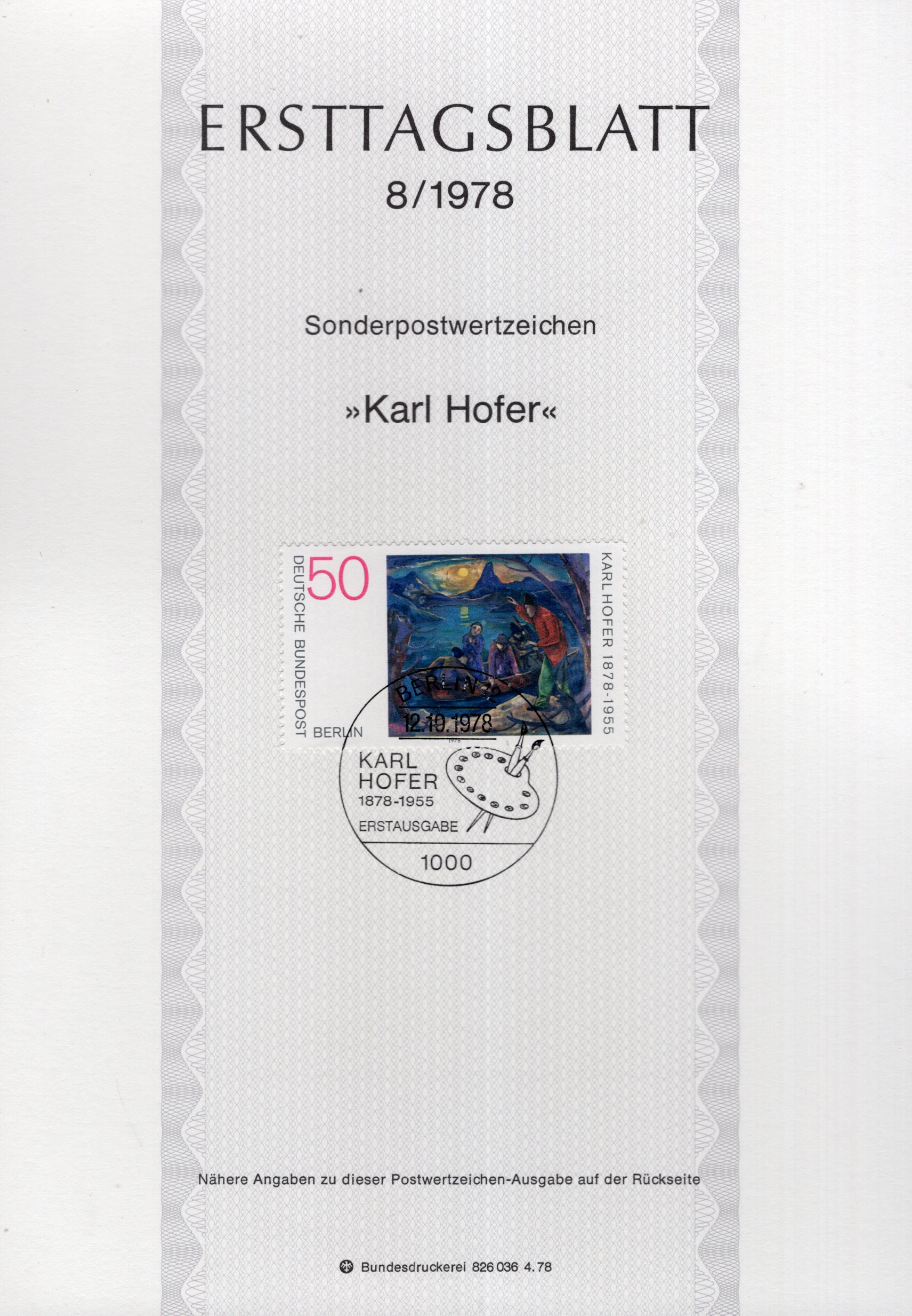 100. Geburtstag Karl Hofer